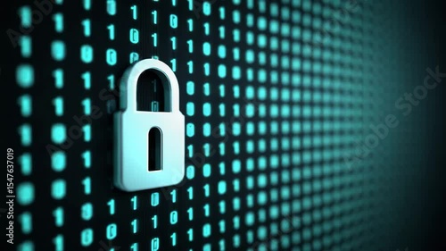 Digital lock and binary code securing data with advanced digital security code protection system