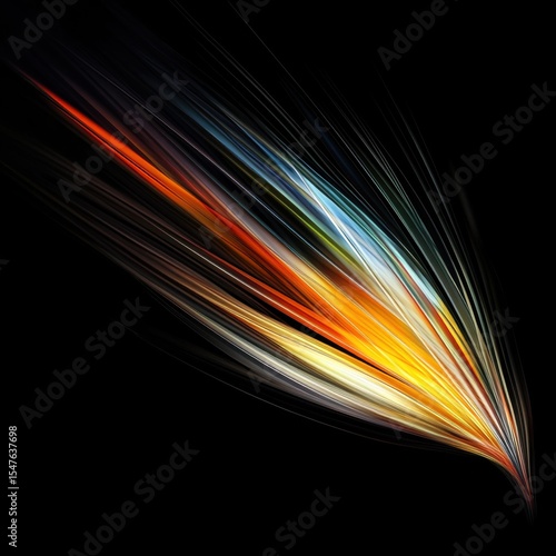 Dynamic Play of Light and Texture in Abstract Art Form