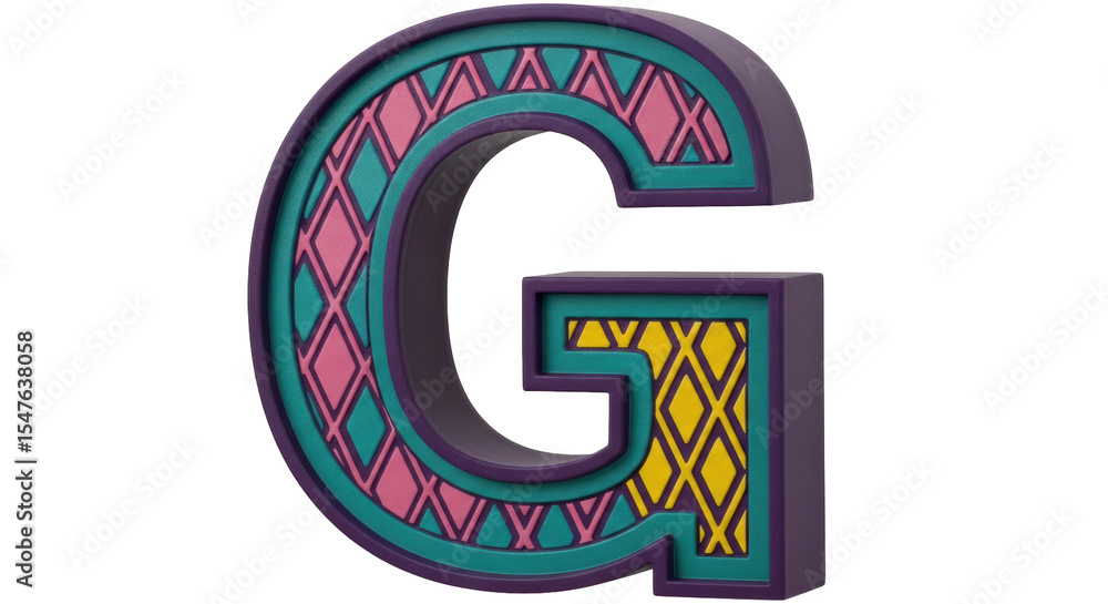 Naklejka premium Isolated Letter G