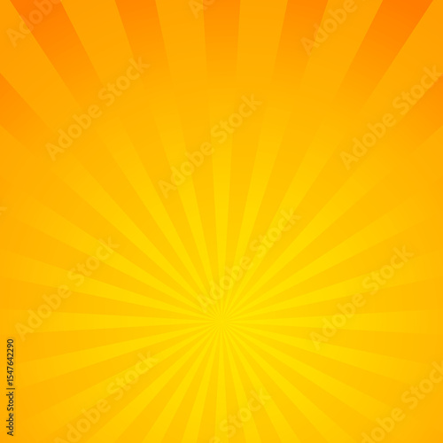 Yellow Sunburst Background with Radiating Rays – Bright and Energetic Design
