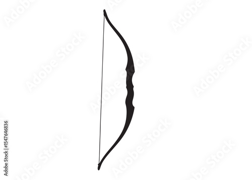 archer bow logo silhouette vector, bow and arrow logo icon silhouette, bow and arrow silhouette logo vector, bow and arrow silhouette vector logo on white background