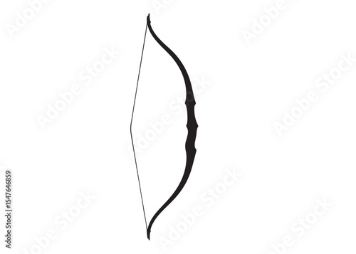 archer bow logo silhouette vector, bow and arrow logo icon silhouette, bow and arrow silhouette logo vector, bow and arrow silhouette vector logo on white background