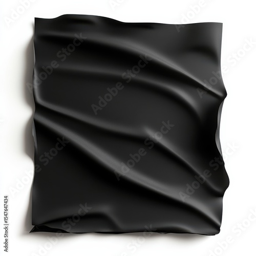 Dynamic Shadows on Crumpled Black Paper Surface with Textured Form
