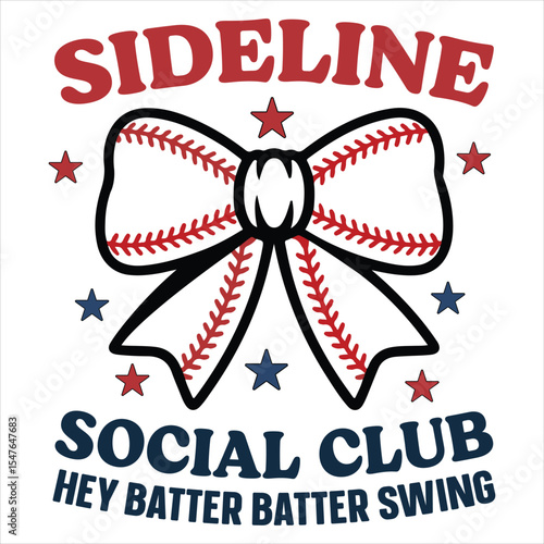 Sideling social club hey batter batter Swing - Baseball Sports T-shirt Vector, Sports lover gift, Trending Game Day Design Sublimation
