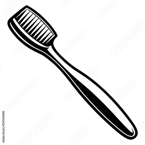 Toothbrush for oral hygiene isolated on white background