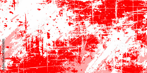 PrintRed Grunge texture white and red Sketch abstract to Create Distressed Effec Abstract texture dust particle and dust grain on white background