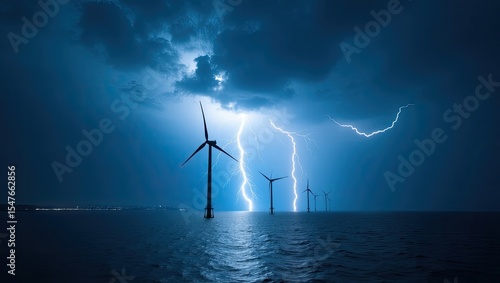 wind turbine in the wind