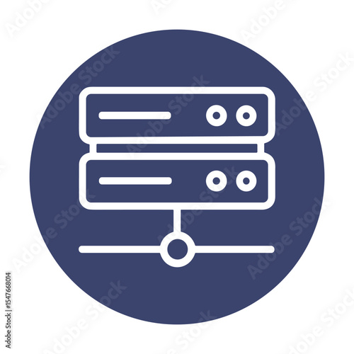 Data Server Digital information repository symbol. Icon symbol illustration