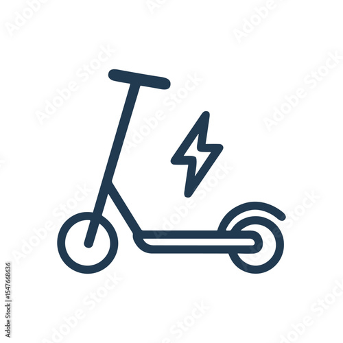 Electric scooter icon transportation symbol. Icon symbol illustration
