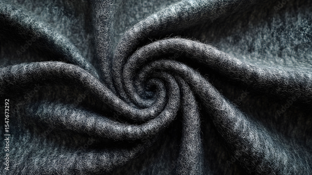 Fototapeta premium Smooth, Solid Color Felt Fabric Texture Swirled Design