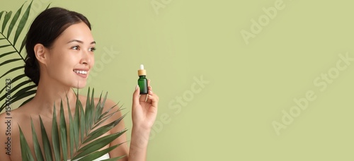 Beautiful Asian woman with ...