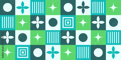Modern Geometric seamless Trellis. Vector illustration of trendy Geometrical shapes. Perfect spring wallpaper fabric textile print. EPS 10