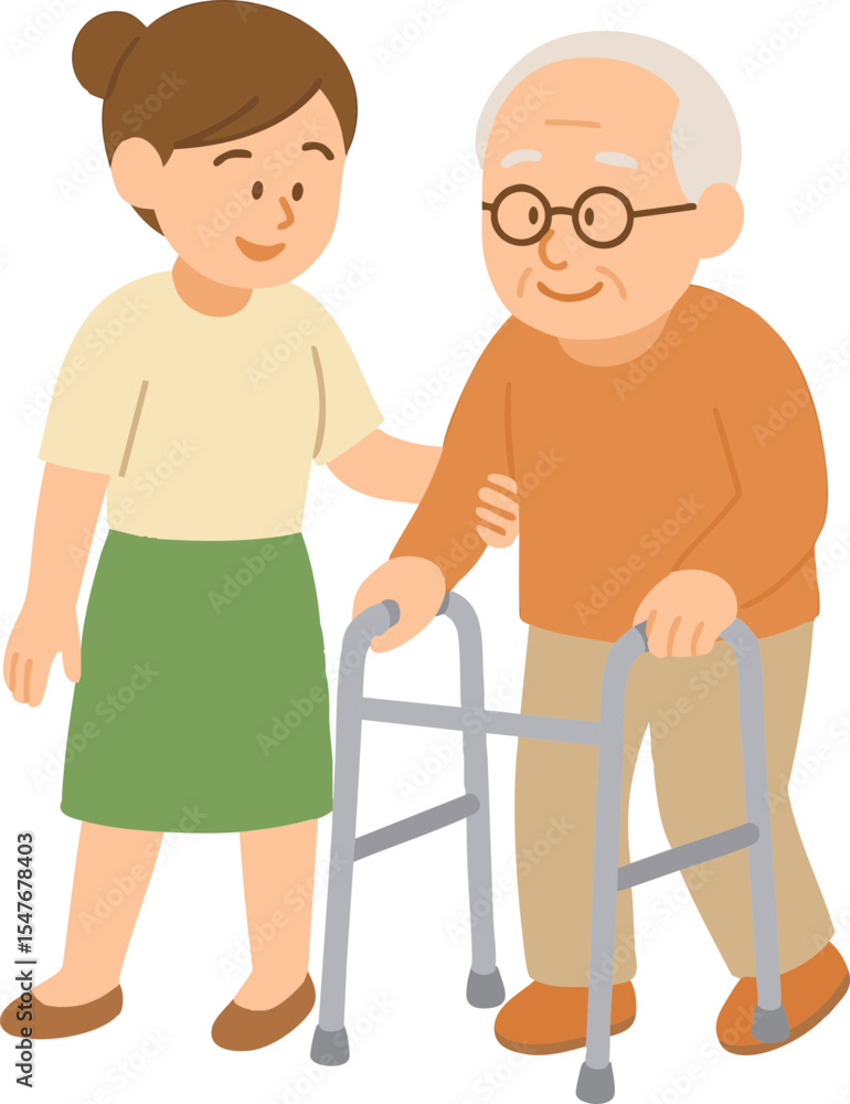 Fototapeta premium 요양보호사