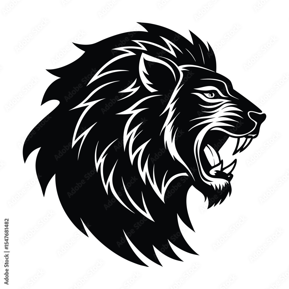 Fototapeta premium lion head vector