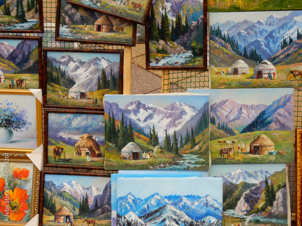 Local Paintings of Kazakhstan Landscapes and Horses for Sale in Almaty Local Paintings of Kazakhstan Landscapes and Horses for Sale in Almaty