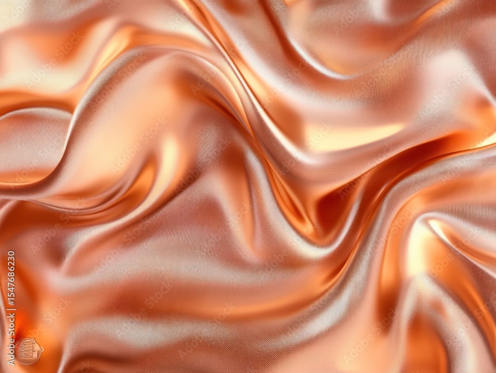 Obraz premium Peach silk fabric texture background