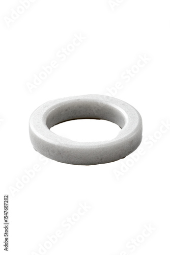 A Silver Silicone Pastry Ring Small Centered On