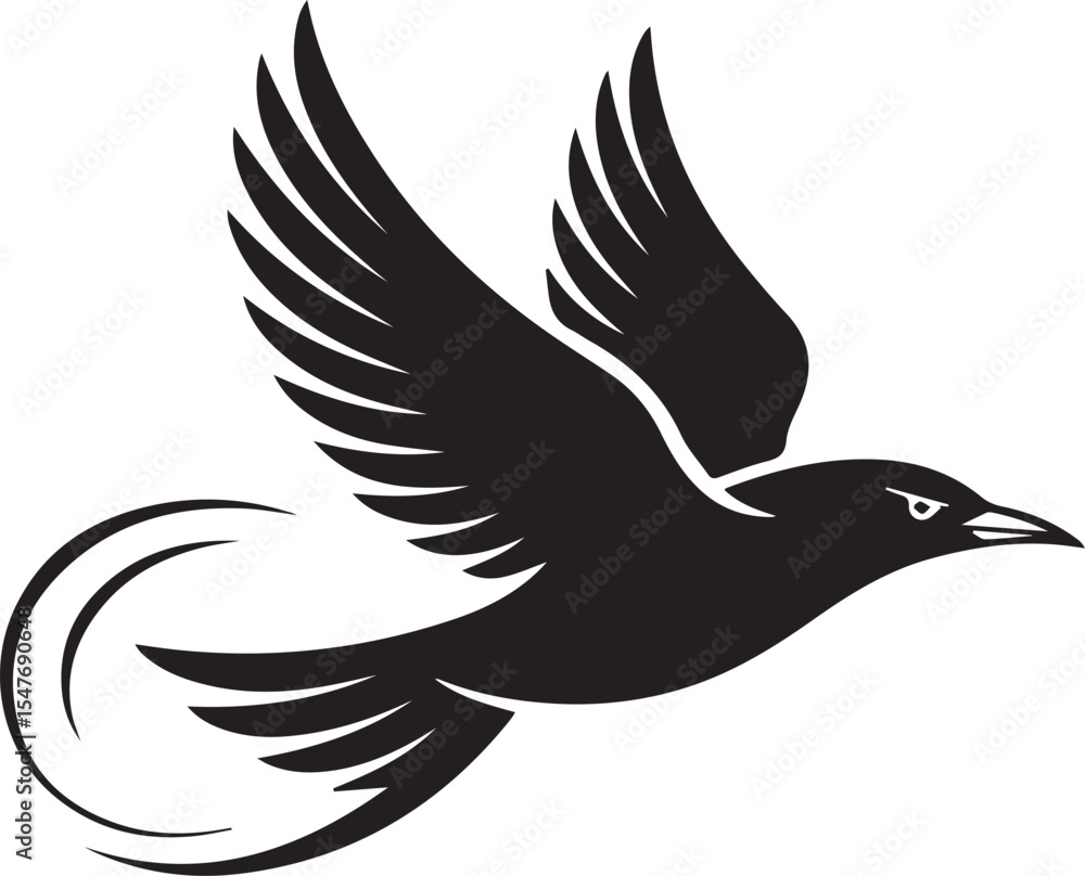 Obraz premium Minimalist Bird Vector