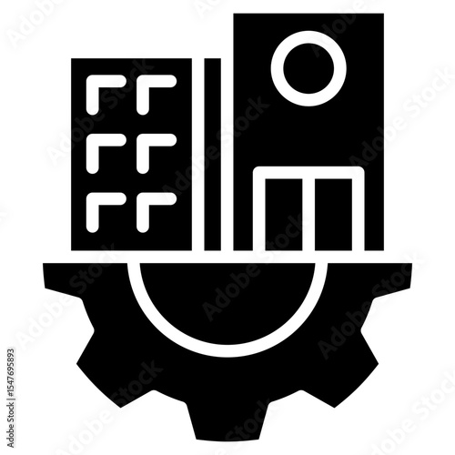 infrastructure architecture glyph icon