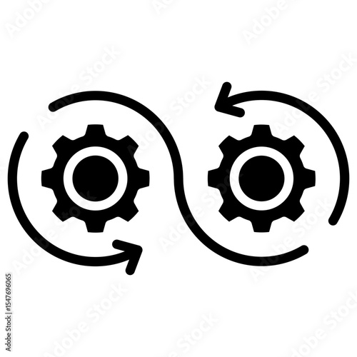 devops architecture glyph icon
