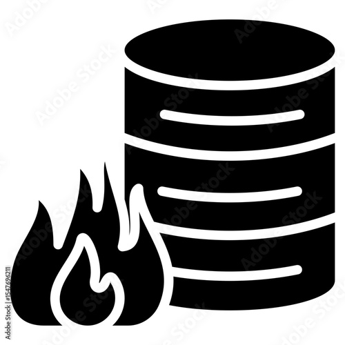 disaster recovery architecture glyph icon