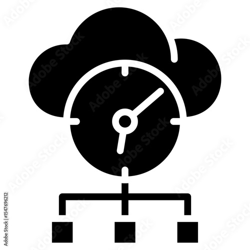 high availability architecture glyph icon