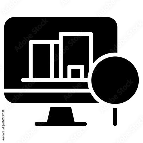 monitoring architecture glyph icon