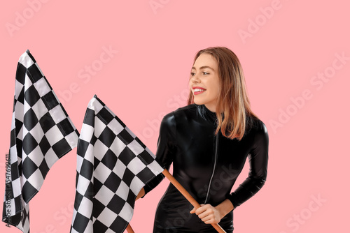 Beautiful young woman with ...