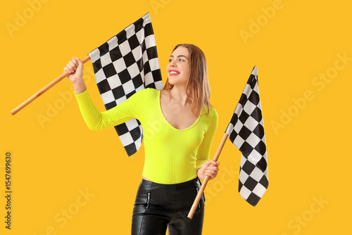 Beautiful young woman with ...