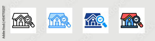 Home Inspection Icon Collection Set Multiple Style
