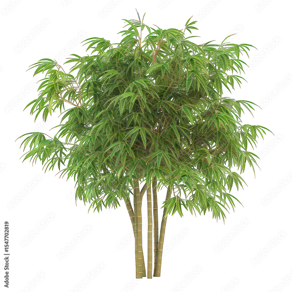 Obraz premium Bamboo plant transparent background