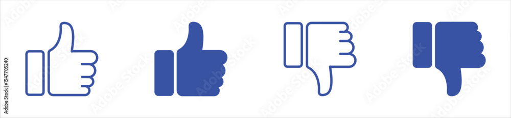 Thumbs Up Icon Set – Like and Approval Symbol Collection Thumbs Up Icon Set – Like and Approval Symbol Collection
