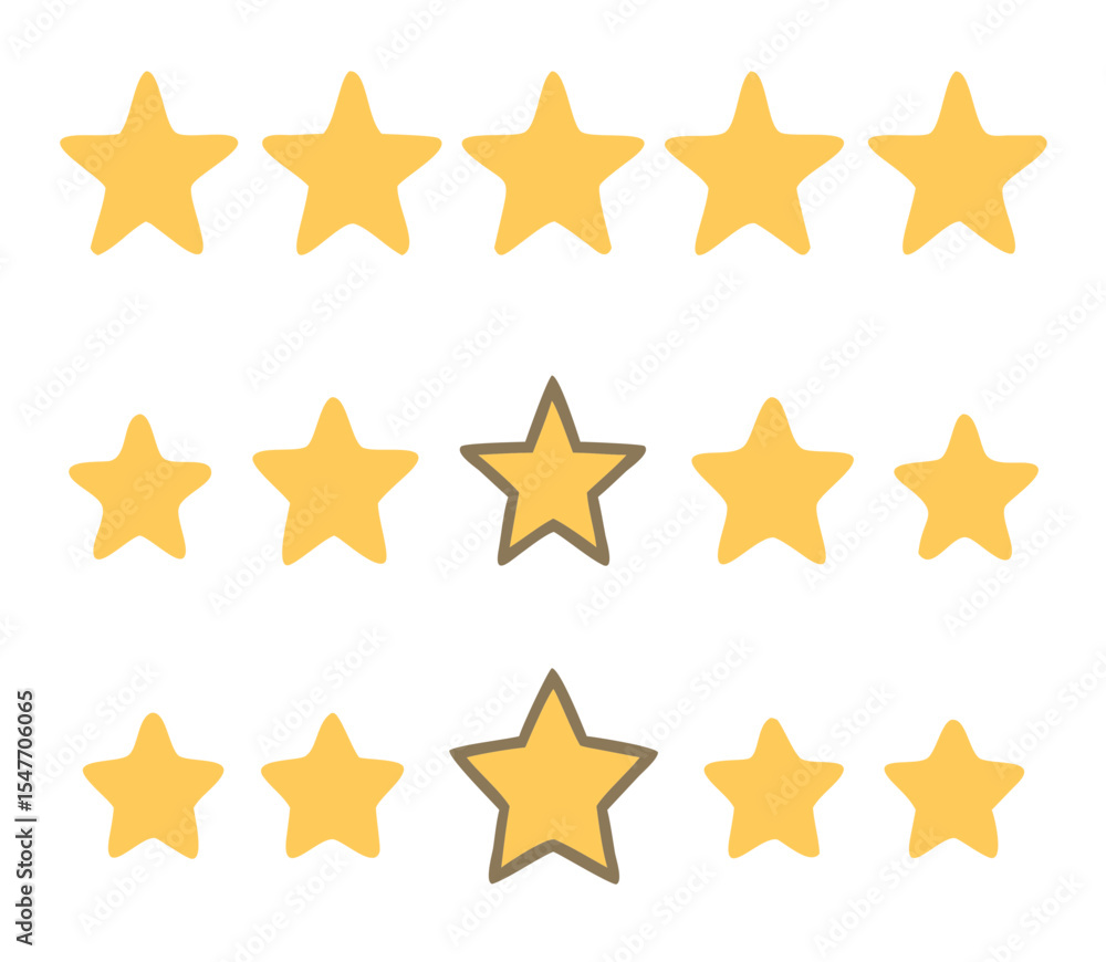 Five stars. Quality sign. Vector Five stars. Quality sign. Vector