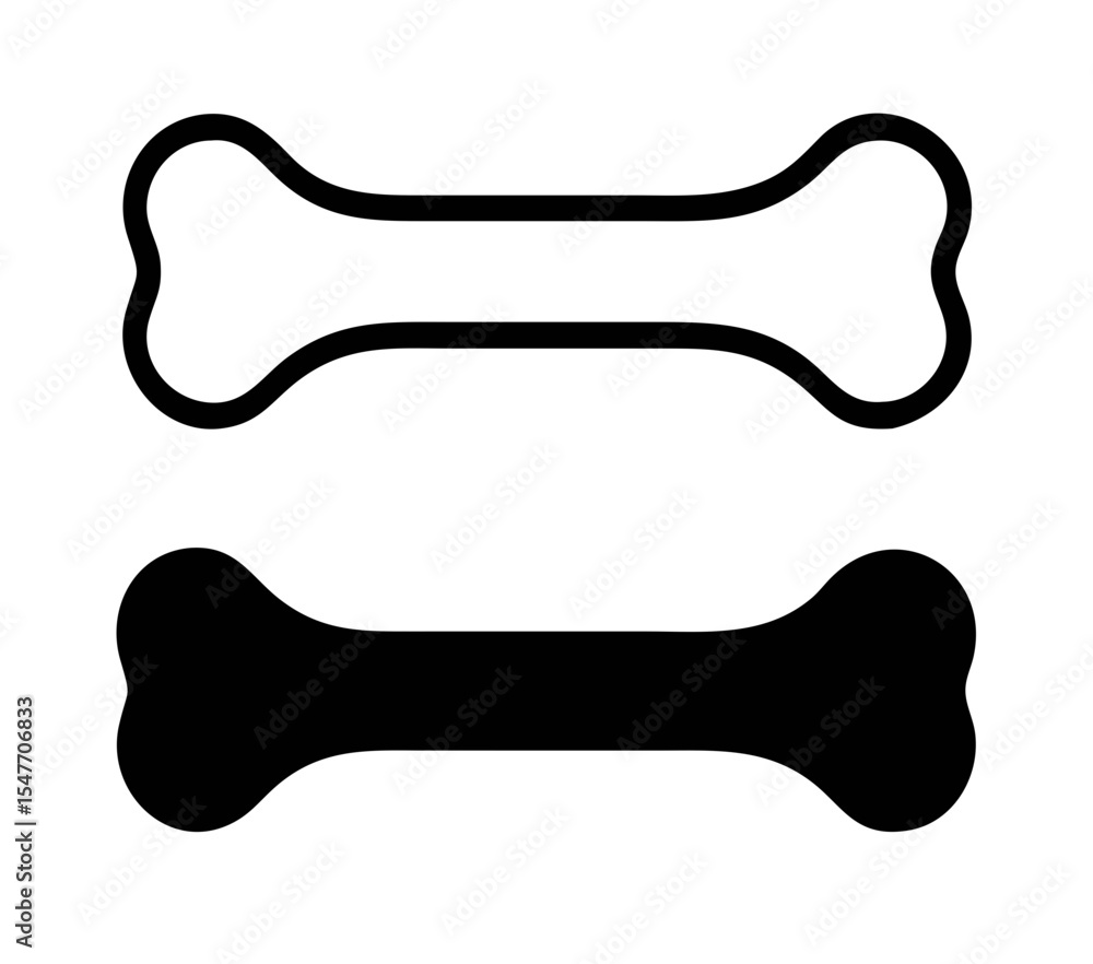 Dog bone icons. Vector illustration Dog bone icons. Vector illustration
