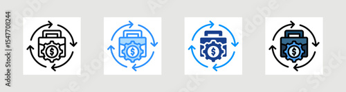 Business Automation Icon Collection Set Multiple Style
