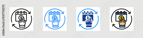 Subscription Model Icon Collection Set Multiple Style