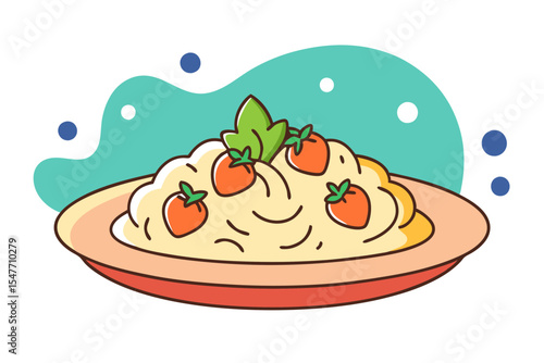 Creamy Mushroom Risotto with Parmesan Cheese Design