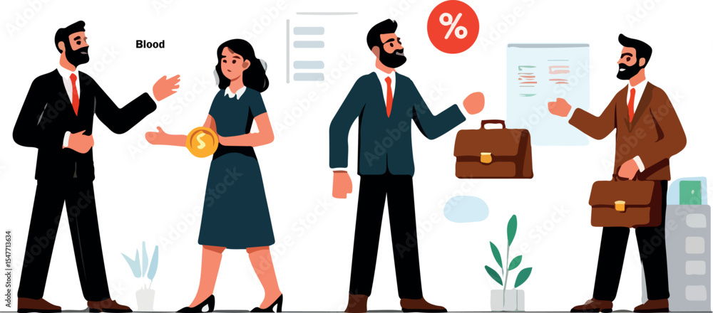 Business idea illustration Business idea illustration