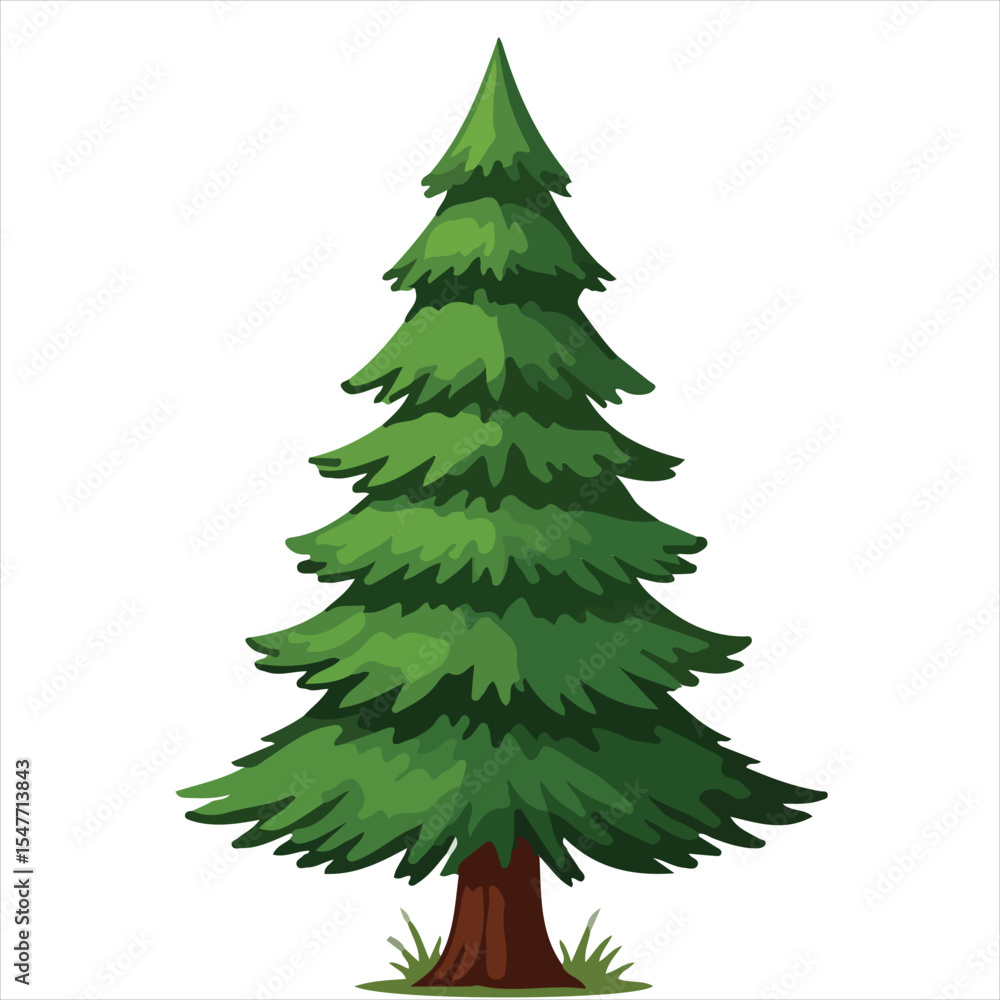 A christmas tree vector art A christmas tree vector art