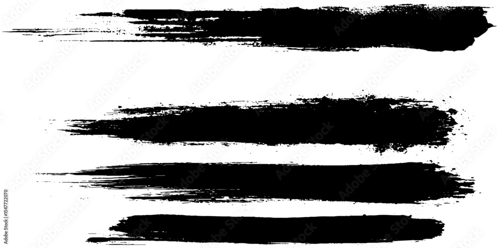 Collection of vector paint bold brush strokes. Grunge Paint Roller . Vector brush Stroke . Distressed banner. Collection of vector paint bold brush strokes. Grunge Paint Roller . Vector brush Stroke . Distressed banner.
