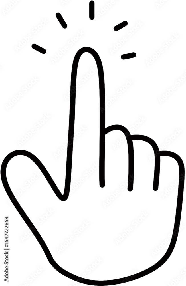 Obraz premium vector hand icon