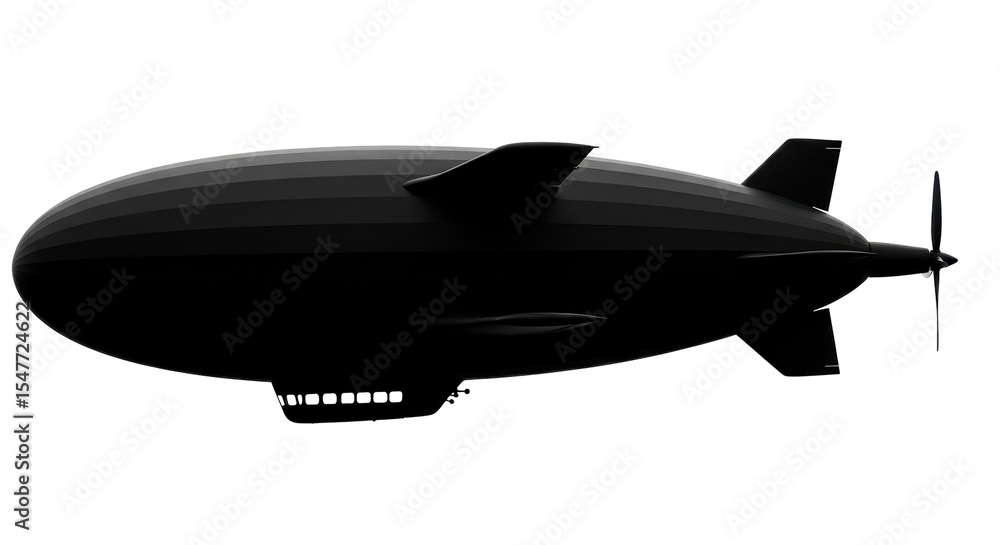 Fototapeta premium Isolated Dirigible