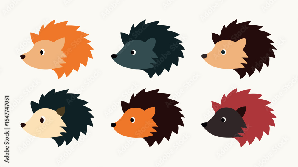 custom made wallpaper toronto digitalFunny Cartoon Hedgehog Animal Vector Set Illustration