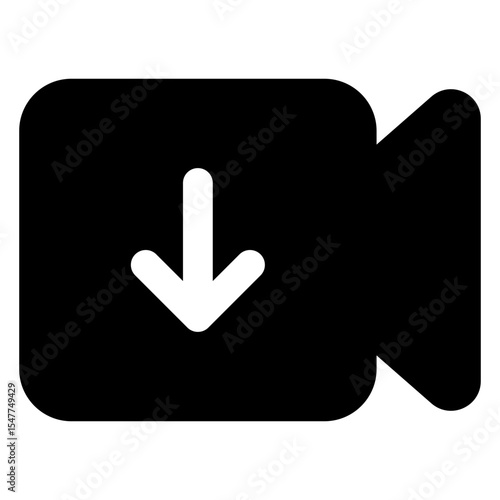 Download Video camera solid icon	
