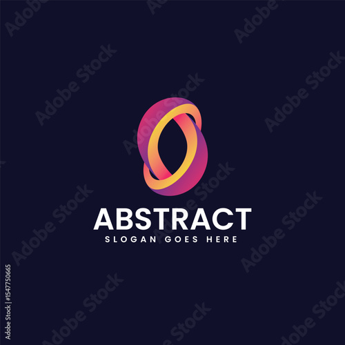 Creative infinity circle symbol vector illustration for abstract company logo design