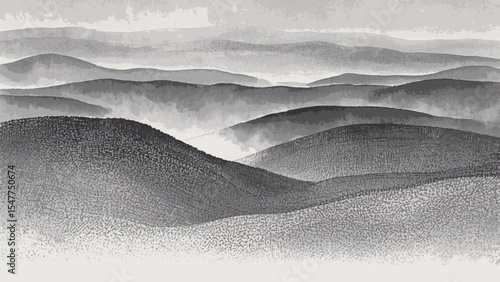 Grey Weave Abstract grey mountain texture isolated watercolor vector illustration svg