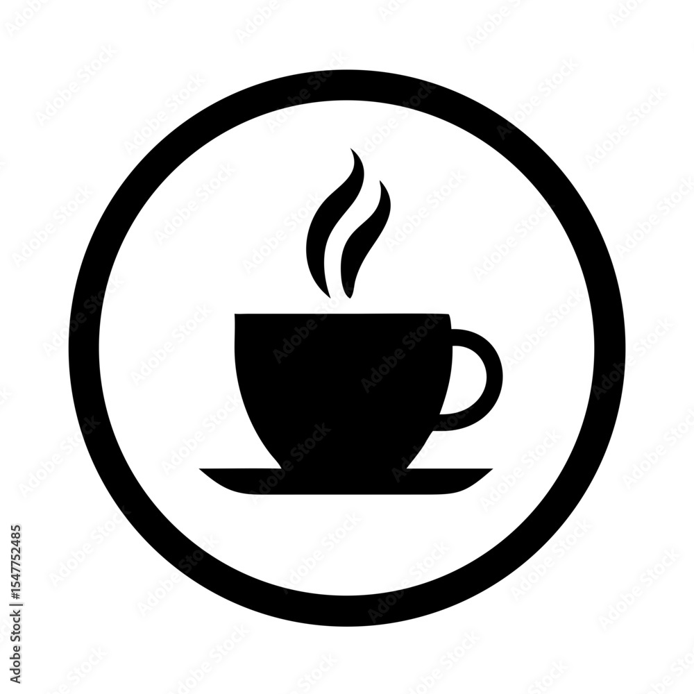 Obraz premium Cup coffe icon. Vector illustration