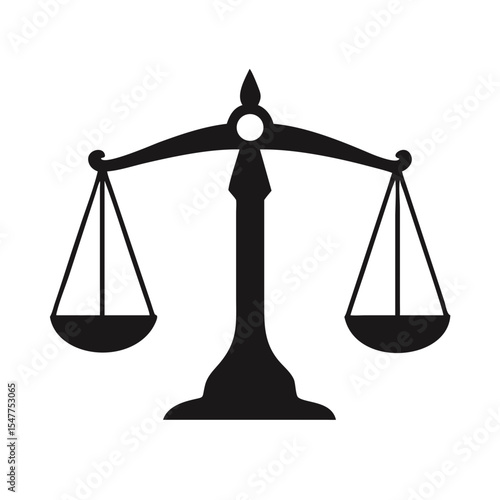 Scales icon. Stock vector