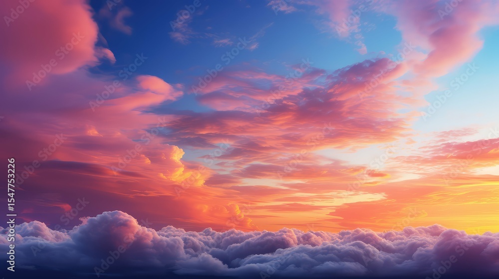Obraz premium sky blue cloud background