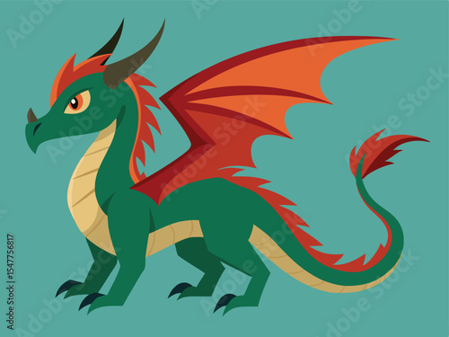 vector image of a dragon